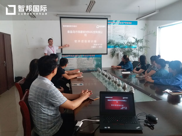 秦皇岛市雅豪新材料科技有限公司智邦国际ERP系统实施现场